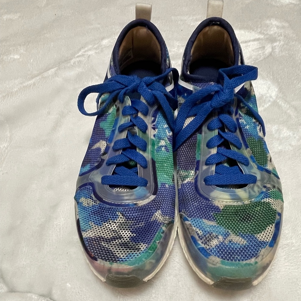 Stella McCartney Adidas Blue Camo Trainers 7 1/2 Designer